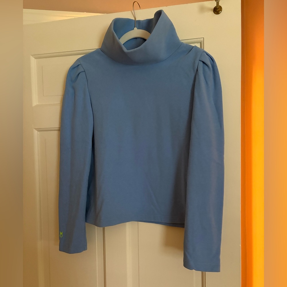 Dudley Stephens Palmer Puff Sleeve Turtleneck